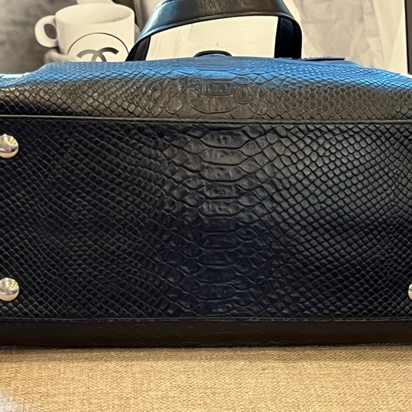 COACH 🎁Charlie Signature Python Shoulder Bag Tote Front Pocket EUC VINTAGE - Picture 13 of 16